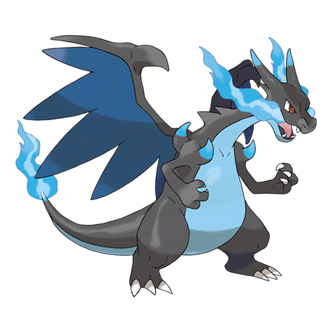 Official artwork of Charizard Mega X