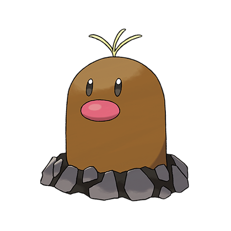 Official artwork of Diglett Alola