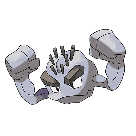 Official artwork of Geodude Alola