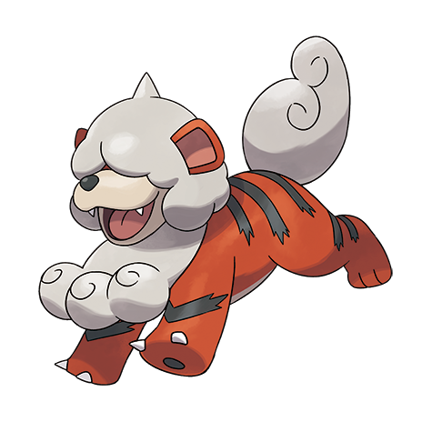 Official artwork of Growlithe (Hisuian Growlithe)