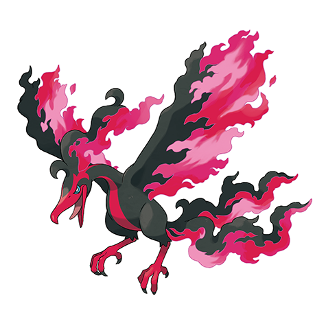 Official artwork of Moltres (Galarian Moltres)