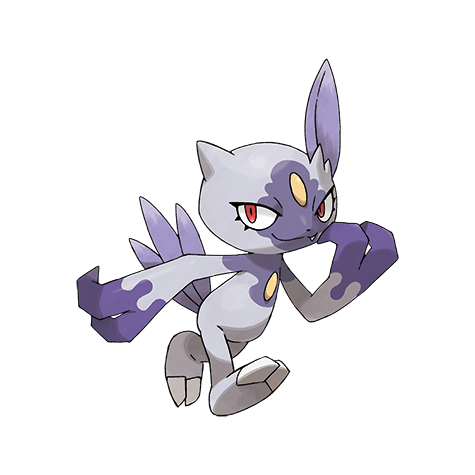Official artwork of Sneasel (Hisuian Sneasel)