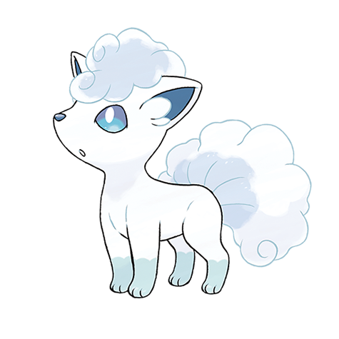 Official artwork of Vulpix Alola