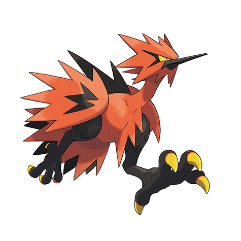 Official artwork of Zapdos (Galarian Zapdos)