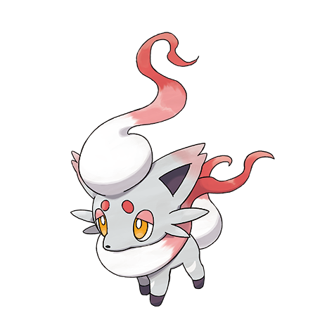 Official artwork of Zorua (Hisuian Zorua)