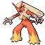Official artwork of Blaziken FireRed & LeafGreen