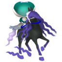Official artwork of Calyrex (Shadow Rider)