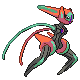Official artwork of Deoxys (Speed Forme) Diamond & Pearl