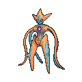 Official artwork of Deoxys (Attack Forme) X & Y