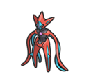 Official artwork of Deoxys (Attack Forme) Brilliant Diamond & Shining Pearl