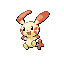 Official artwork of Plusle FireRed & LeafGreen