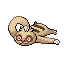Official artwork of Slakoth FireRed & LeafGreen