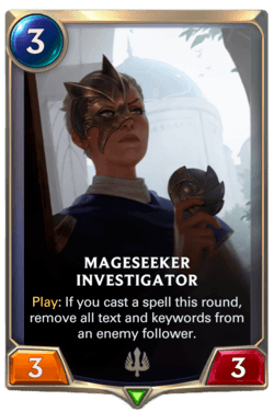 Mageseeker Investigator Mageseeker Investigator Legends of Runeterra