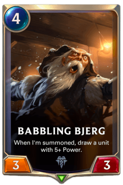Babbling Bjerg Babbling Bjerg Legends of Runeterra