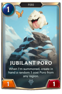 Jubilant Poro Jubilant Poro Legends of Runeterra