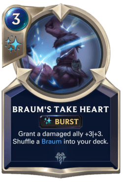 Braum's Take Heart Braum's Take Heart Legends of Runeterra