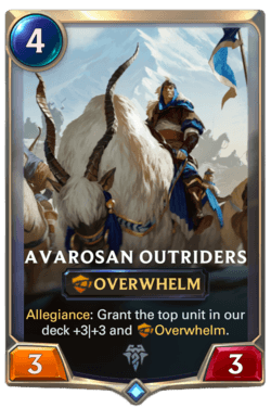 Avarosan Outriders Avarosan Outriders Legends of Runeterra