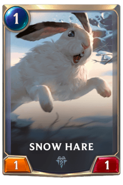 Snow Hare Snow Hare Legends of Runeterra