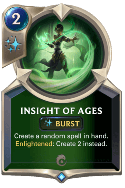 Insight of Ages Insight of Ages Legends of Runeterra