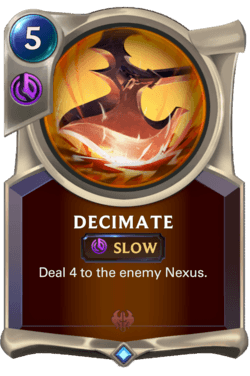 Decimate Decimate Legends of Runeterra
