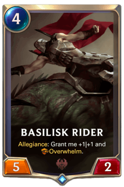 Basilisk Rider Basilisk Rider Legends of Runeterra