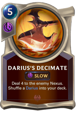 Darius's Decimate Darius's Decimate Legends of Runeterra