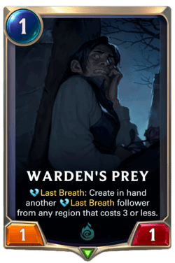 Warden's Prey Warden's Prey Legends of Runeterra