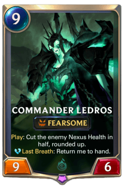 Commander Ledros Commander Ledros Legends of Runeterra