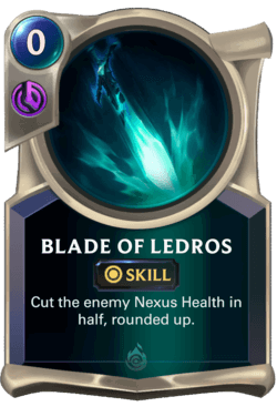 Blade of Ledros Blade of Ledros Legends of Runeterra