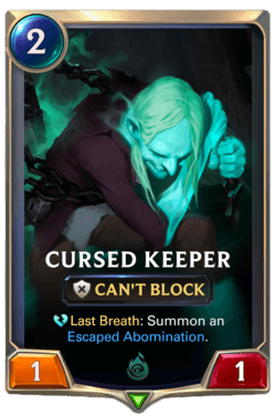 Cursed Keeper Cursed Keeper Legends of Runeterra