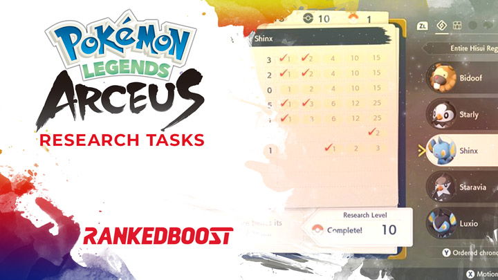 Pokemon Legends Arceus Research Tasks How To Complete
