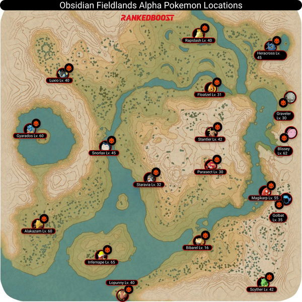 All Unown Locations (Obsidian Fieldlands) - Pokémon Legends: Arceus 