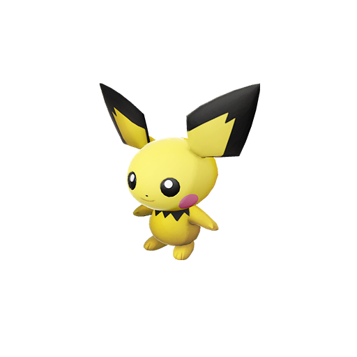 Pichu, the pre-evolution of pikachu