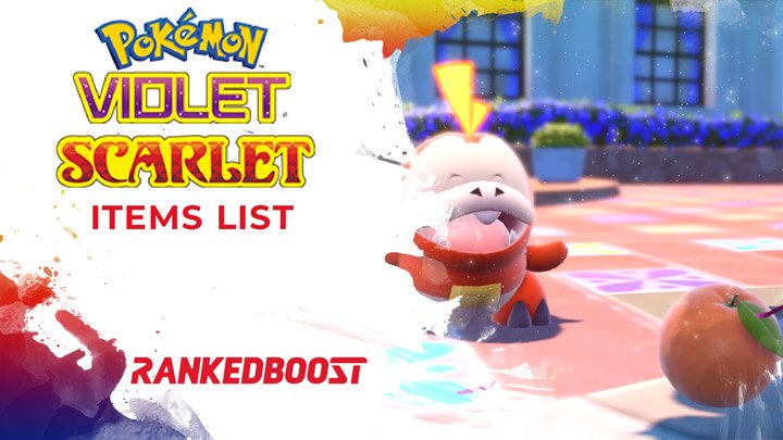 Pokemon Scarlet and Violet Items List