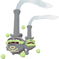 Pokemon Sword and Shield Galarian Weezing Locations, Moves, Weaknesses