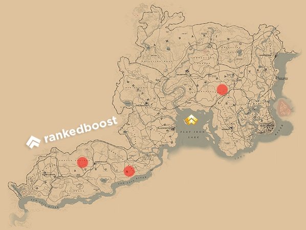 RDR2 Thoroughbred Horse Locations