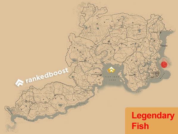 RDR2 Legendary Bullhead Catfish Locations