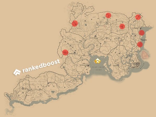 RDR2 Muskie Locations