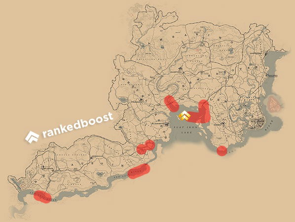 RDR2 Steelhead Trout Locations