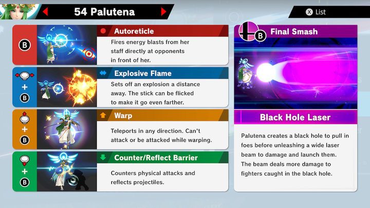 smash bros ultimate dark world palutena