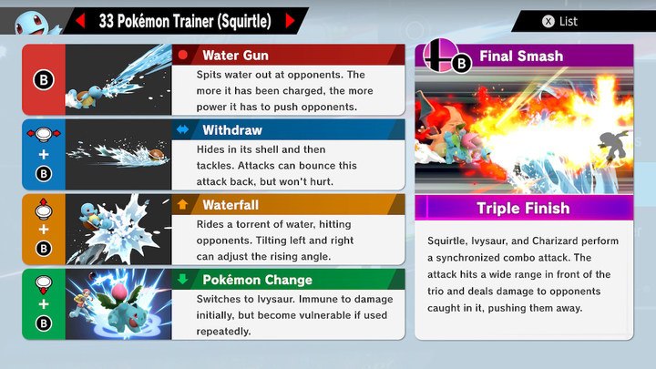 squirtle smash ultimate frame data