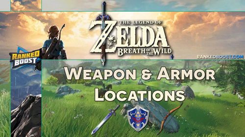 Zelda Breath the Wild Weapon and Armor Locations | Equipment Items