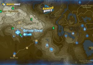 zelda breath of the wild gerudo tower region shrine locations