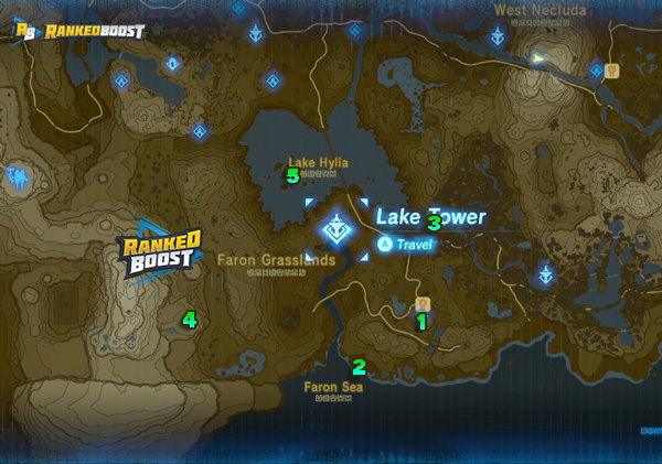 Zelda: Breath of the Wild shrine maps and locations