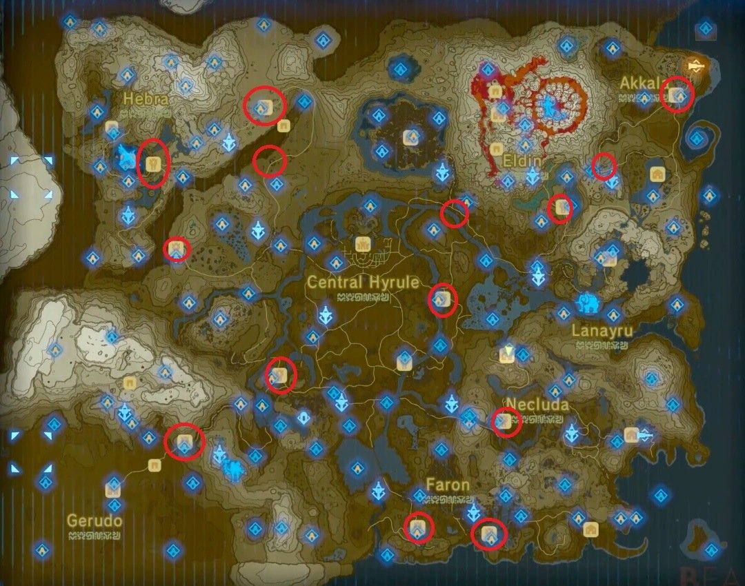 Stable Location In Zelda Breath of the Wild