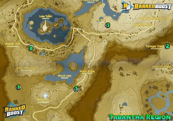 Tabantha-Region-Boss-Location-map