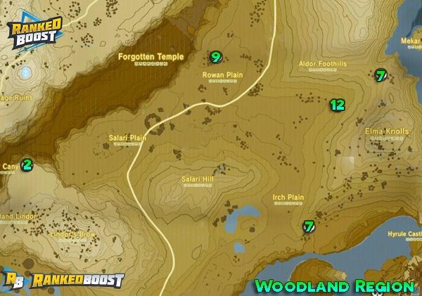 Woodland-Mini-Boss-Location