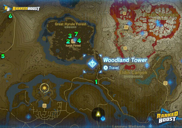 Zelda Breath of the Wild Shrine Locations | Breath of the Wild Dungeons