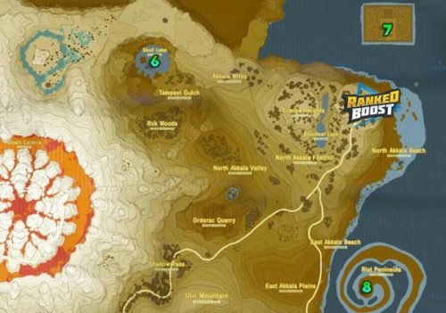 zelda dungeon breath of the wild interactive map