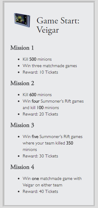 Missions (League of Legends), League of Legends Wiki